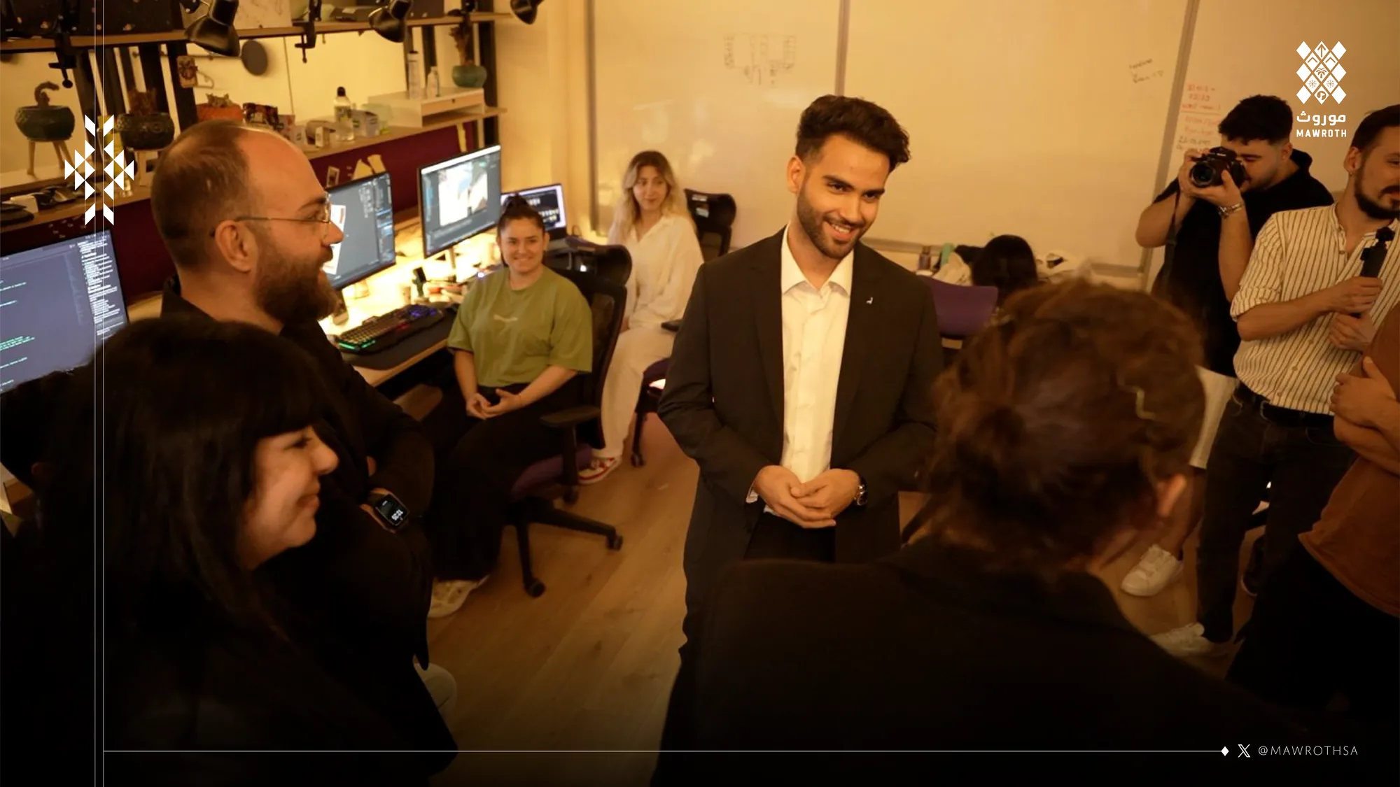 Mawroth CEO meeting StartGate's creative team inside their Istanbul game-development studio